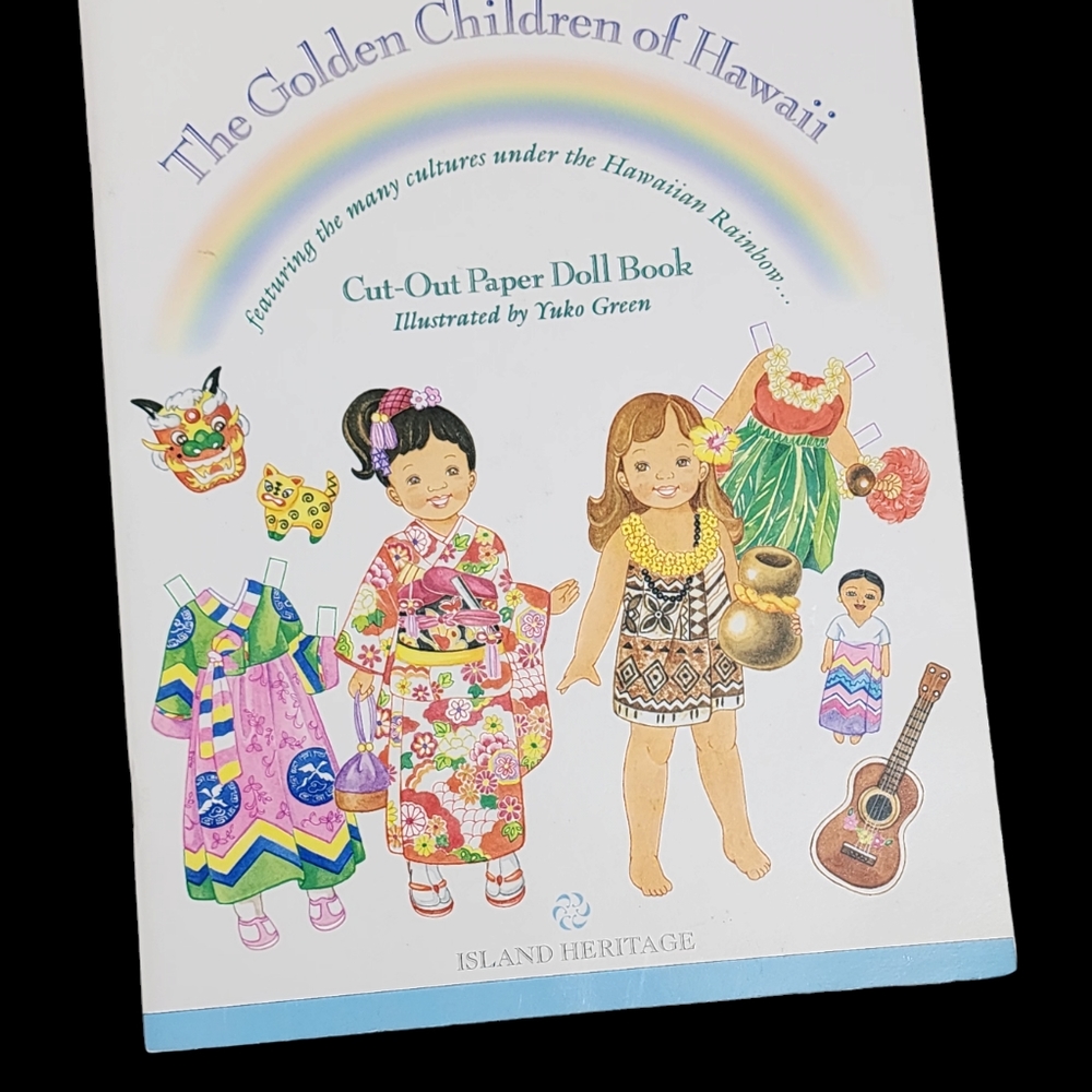 Vintage 1999  "The Golden children of Hawaii" paper dolls
